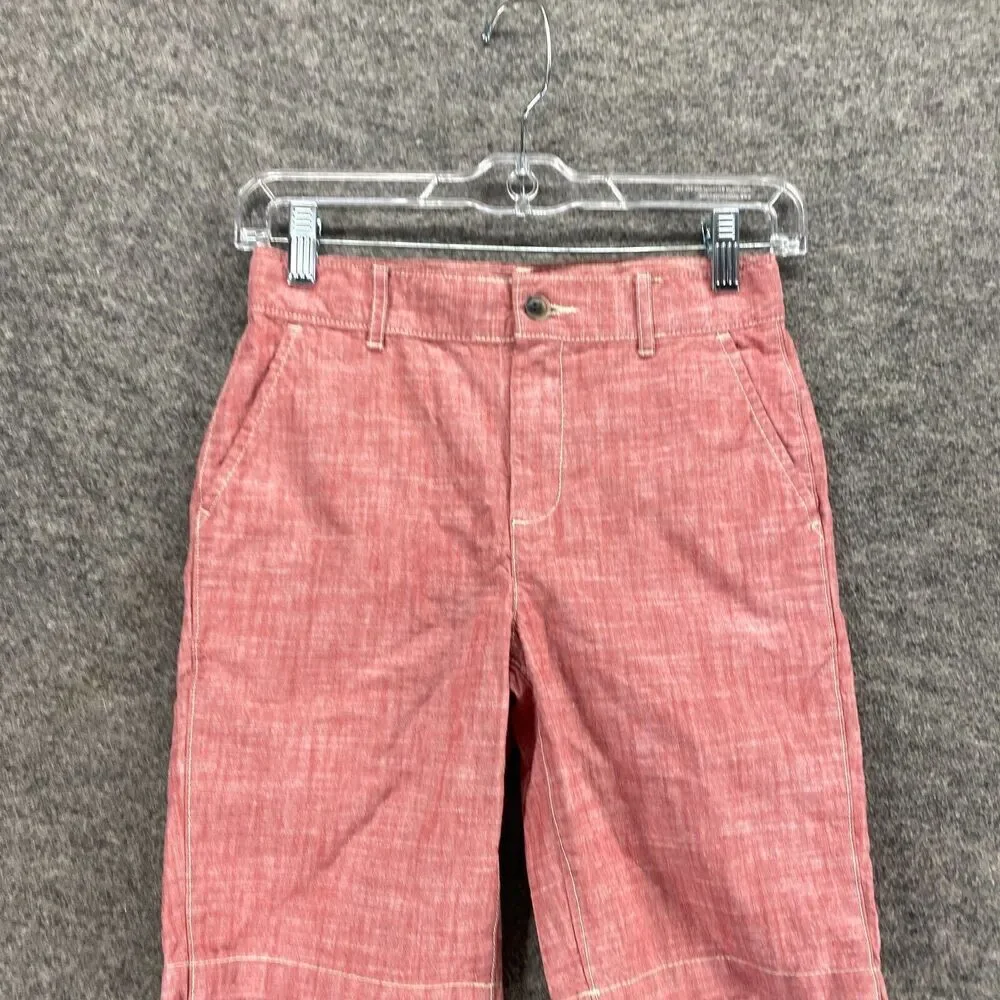 New The Children's Place Shorts Boys 8 Pink Bermuda Pockets Cotton Pockets